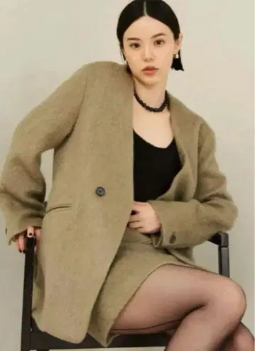 미스 로에 자켓 샤기 아우터