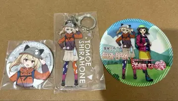 하쿠코토모에 온천무스메 캔뱃지 아크릴 키링 스티커