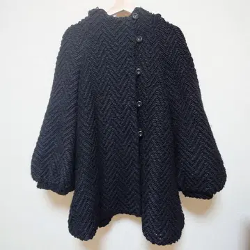 TSUMORI CHISATO 지그재그 코트 A라인 M 사이즈 블랙