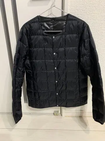 TAION 남성용 이너 다운 블랙 M 사이즈 하자품