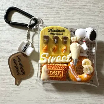 가챠 파우치 스누피 도넛 커피