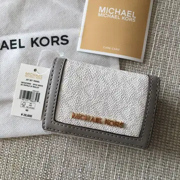 새상품 마이클코어스 MICHEAL KORS 3단 폴더형 지갑 그레이
