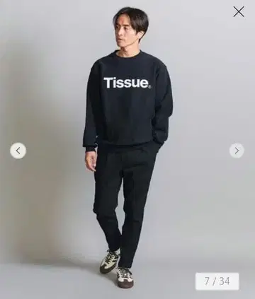 BEAUTY&YOUTH 윈터 1 플리츠 이지 팬츠 블랙