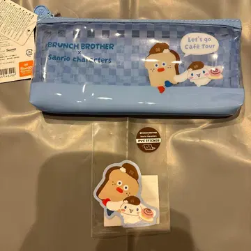 BRUNCH BROTHERS 시나모롤 펜 케이스, 스티커