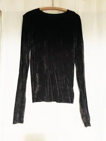 plage flocky mesh 롱T 브라운 플라주