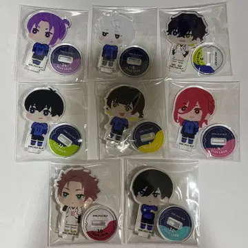 블루 록 모후모후 시리즈 미니 아크릴 스탠드 8개 세트 굿즈