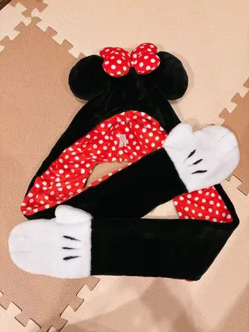 미니 팬캡 장갑 머플러 디즈니 모자 랜드 시