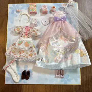 스미코구라시 드레스 카페 드레스 의류 베일 머리띠 카페