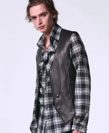 kiryuyrik Sheep Leather Lace Up Vest