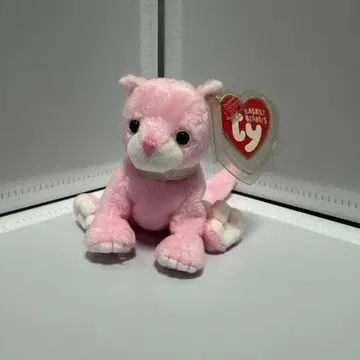 Ty Basket Beanies 핑크 봉제 인형 오너먼트
