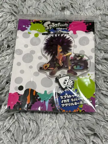 스플래툰 다우니 이카스 러버 부착 아크릴 키링