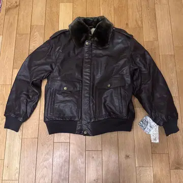 다크 브라운 램 가죽 봄버 자켓 G-1 사이즈 M 새상품 택 포함