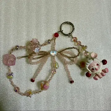 스컬 팬더 키링 키체인 SUKULLPANDA