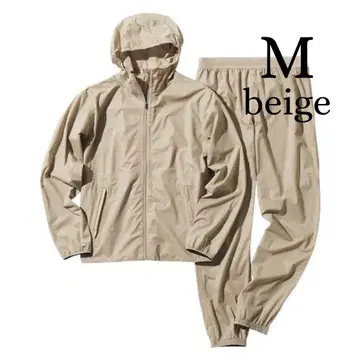 새상품 바운디 파우더 플라이 레인 수트 M 베이지