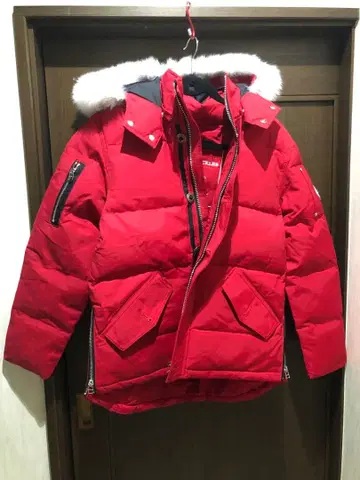 MOOSE KNUCKLES 3Q 다운 자켓 레드 S