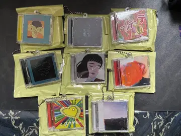 마카로니 연필 미니어처 CD풍 키링 8개 묶음 판매