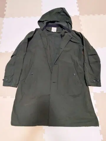 STILL BY HAND 후드 부착 모즈 코트 48