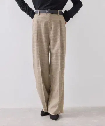 새상품급 VIS [ 비이지 ] 우르시 원턱 와이드 팬츠