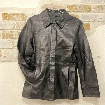 새상품급 양가죽 블랙 가죽 자켓 M