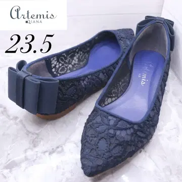 [ 106 ] 다이애나 네이비 레이스 펌프스 백리본 23.5