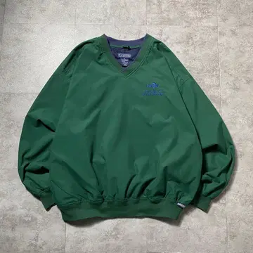 [ XL ] 90s LA LOVING 자수 기업 로고 나일론 풀오버