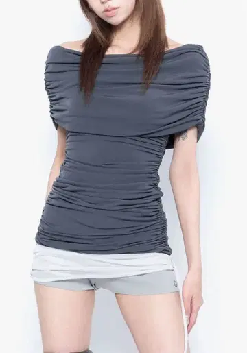 theredthread 드롭 오프숄더 상의