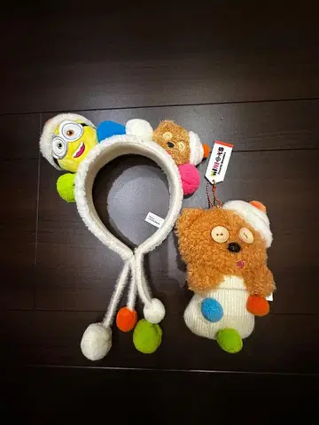유니버셜 미니 미니언 팀 머리띠 봉제 인형 USJ