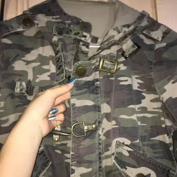 카모 패턴 아우터 페어리 그런지
