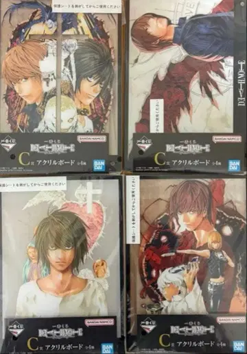 데스노트 DEATH NOTE 제일복권 C상 아크릴 보드 4종 컴프