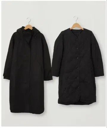 ZELAL 후디드 코트 & 퀼팅 코트 세트 택 포함 새상품