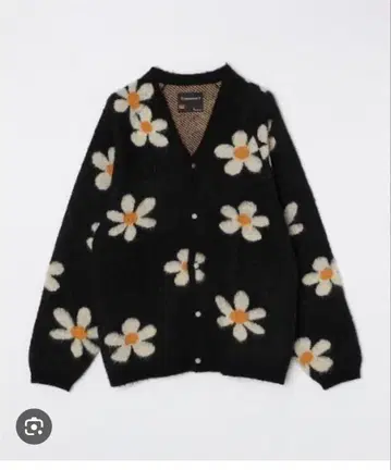 TOWNCRAFT 꽃무늬 긴팔 가디건 (손세탁 가능)