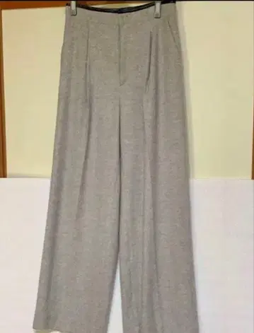 BEIGE, 베이지 그레이 와이드 팬츠 플랩 포켓 사이즈 4