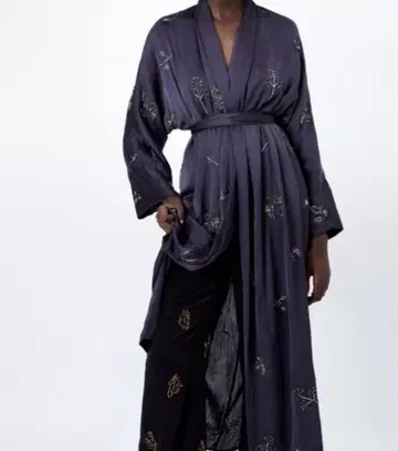 ZARA 비쥬 롱 가디건 XS