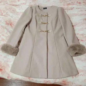 evelyn 에블린 턱비트 코트 핑크 코트