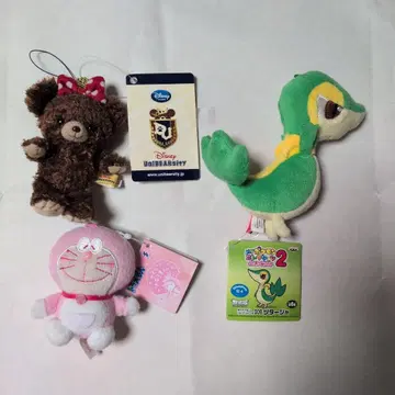 포켓몬, 디즈니, 도라에몽 봉제 인형 키링