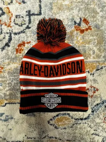 Harley-Davidson 폼폼 포함 니트 모자