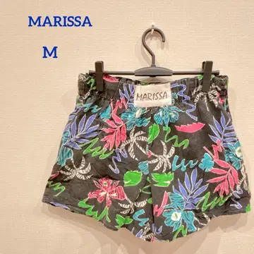 새상품급 MARISSA [ M ] 꽃무늬 숏팬츠 블랙 컬러풀 빅