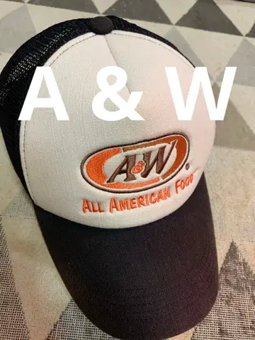 A&W 메쉬 캡 화이트/블랙. 새상품급.