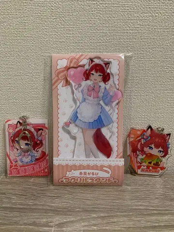 아카미 카루비 아크릴 스탠드 아크릴 키링 세트