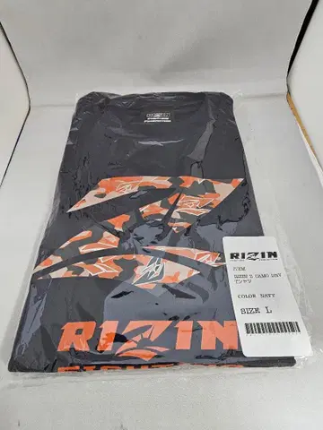 RIZIN Z 카모 드라이 티셔츠 네이비 L 사이즈
