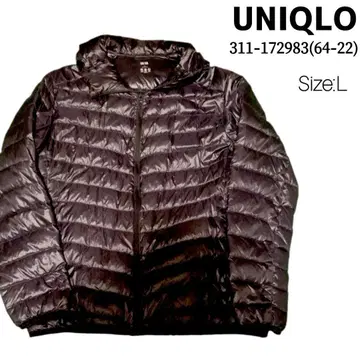 UNIQLO 311-172983 남성용 L 울트라 라이트 다운 블랙