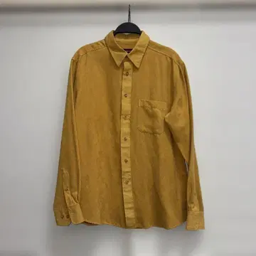 90s 스웨이드 긴팔 셔츠 머스타드