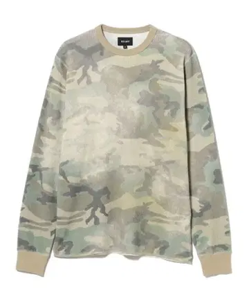 BEAMS 써멀 롱t 카모 패턴 WOODLAND