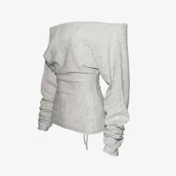 S sequin offshoulder knit theredthread