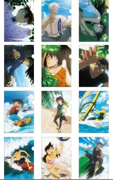 명탐정 코난 비주얼 아트 클리어 파일 Vol.1 전 12종 세트