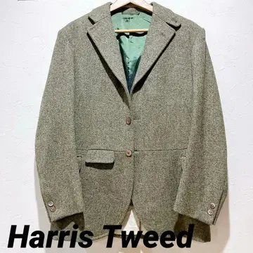 [ 새상품급 ] HarrisTweed 남성용 테일러드 자켓 안쪽 그린