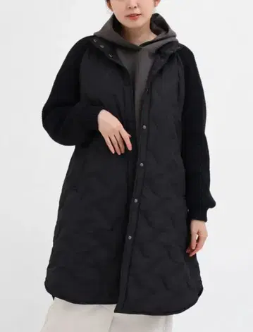 MEDOC 니트 슬리브 롱 블루종