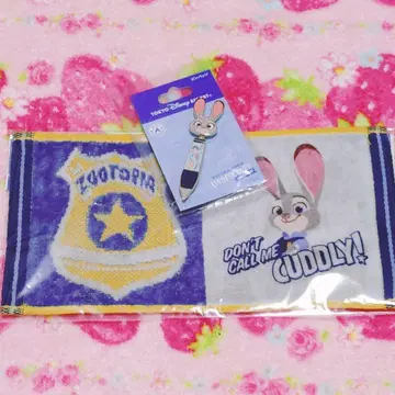 주디 미니 타월. 핀 배지 주토피아 디즈니랜드