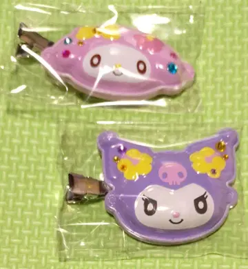 산리오 시크릿 앞머리 클립 마이멜로디 쿠로미 여름 축제