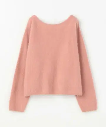 새상품급 보르지 플러피얀 보트넥 풀오버 니트 핑크